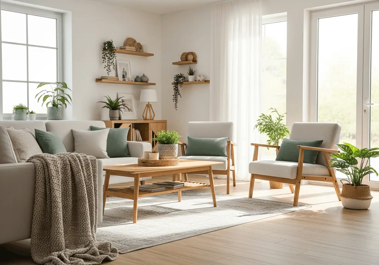 Clean and comfortable modern home interior